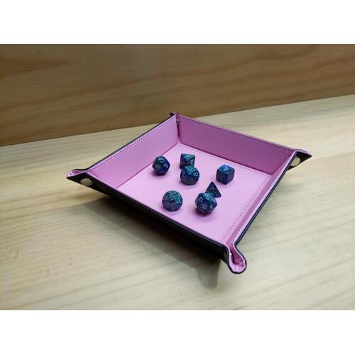 Folding Dice Tray (Pink)