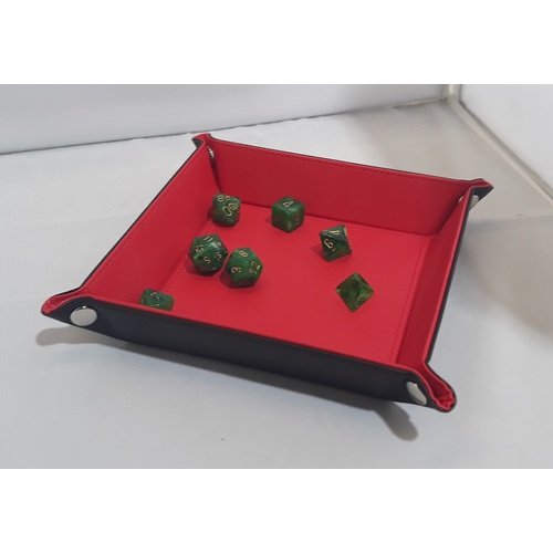 Folding Dice Tray (Red)