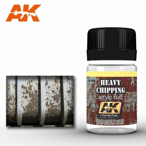 AK Interactive Weathering: Heavy Chipping Effects Acrylic Fluid 35ml Enamel Paint