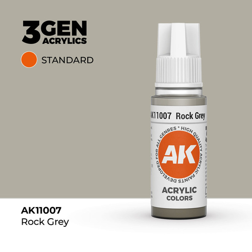 AK Interactive - 3 Gen Acrylics - Rock Grey 17ml