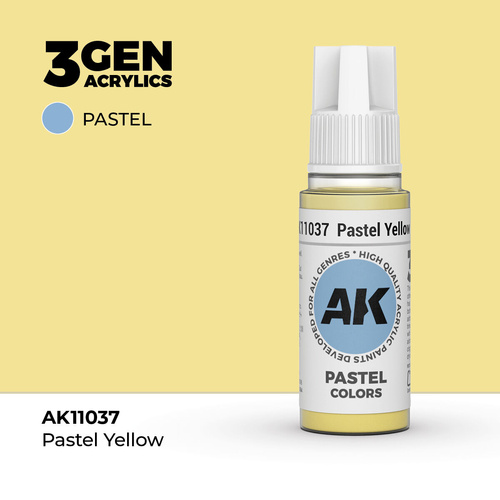 AK Interactive - 3 Gen Acrylics - Pastel Yellow 17ml