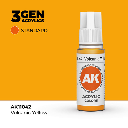 AK Interactive - 3 Gen Acrylics - Volcanic Yellow 17ml