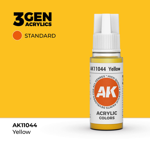 AK Interactive - 3 Gen Acrylics - Yellow 17ml