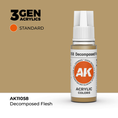 AK Interactive - 3 Gen Acrylics - Decomposed Flesh 17ml