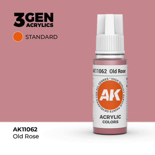 AK Interactive - 3 Gen Acrylics - Old Rose 17ml