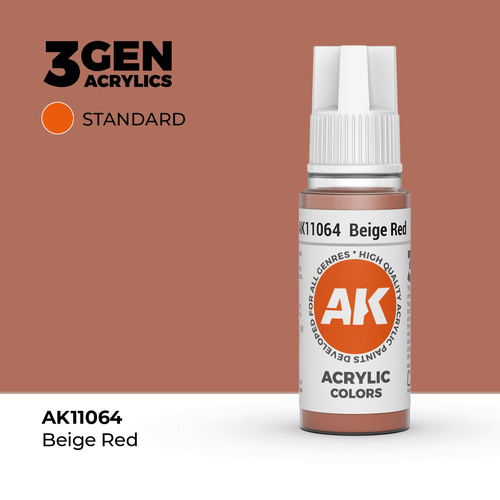 AK Interactive - 3 Gen Acrylics - Beige Red 17ml
