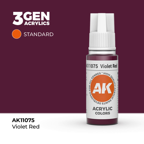 AK Interactive - 3 Gen Acrylics - Violet Red 17ml
