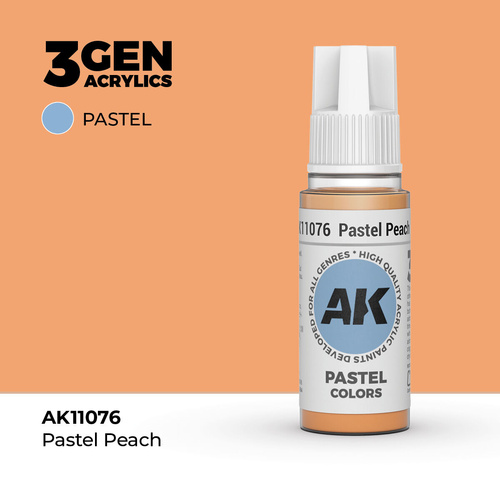 AK Interactive - 3 Gen Acrylics - Pastel Peach 17ml