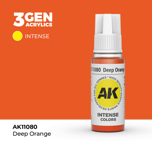 AK Interactive - 3 Gen Acrylics - Deep Orange 17ml
