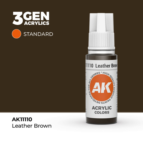 AK Interactive - 3 Gen Acrylics - Leather Brown 17ml