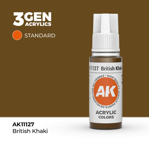 AK Interactive - 3 Gen Acrylics - British Khaki 17ml
