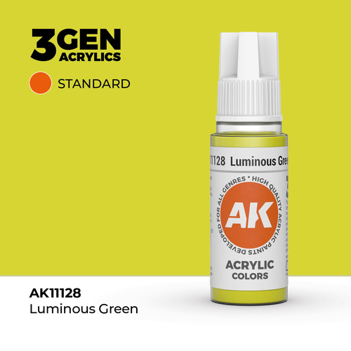 AK Interactive - 3 Gen Acrylics - Luminous Green 17ml