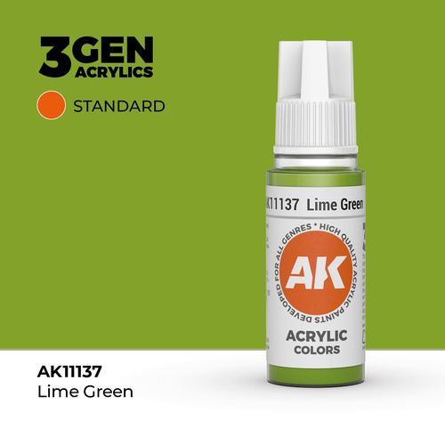 AK Interactive - 3 Gen Acrylics - Lime Green 17ml