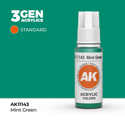 AK Interactive - 3 Gen Acrylics - Mint Green 17ml