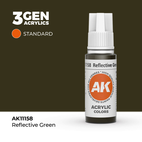 AK Interactive - 3 Gen Acrylics - Reflective Green 17ml