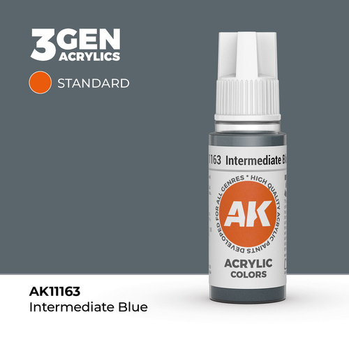 AK Interactive - 3 Gen Acrylics - Intermediate Blue 17ml