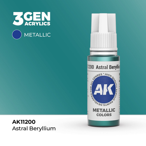 AK Interactive - 3 Gen Acrylics - Astral Beryllium 17ml