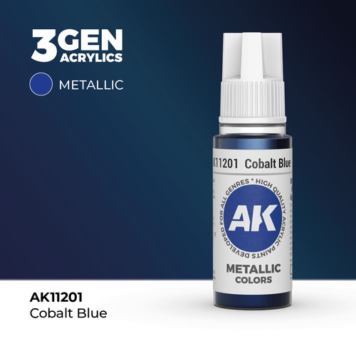 AK Interactive - 3 Gen Acrylics - Cobalt Blue 17ml