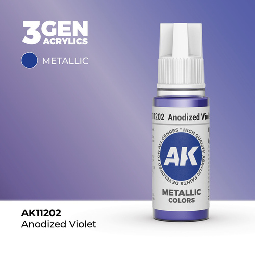 AK Interactive - 3 Gen Acrylics - Anodized Violet 17ml