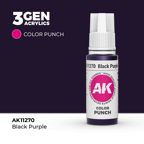 AK Interactive - Colour Punch - Black Purple 17 ml