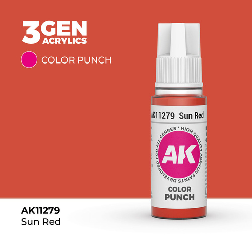 AK Interactive - Colour Punch - Sun Red 17 ml