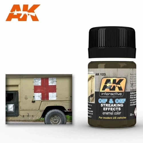 AK Interactive Weathering: Streaking Effects For Oif & Oef - Us Vehicles 35ml Enamel Paint