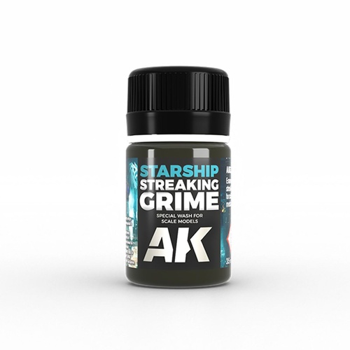AK Interactive Weathering: Starship Streaking Grime 35ml Enamel Paint