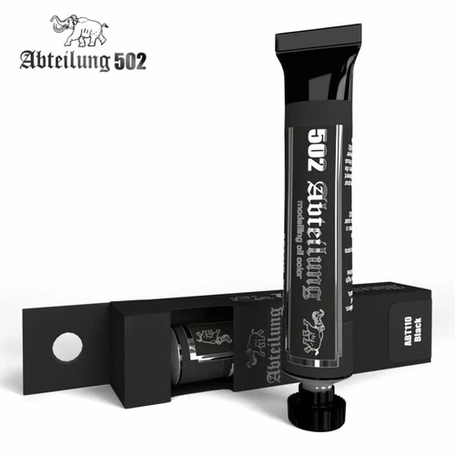 AK Interactive Abteilung 502: Ivory Black 20ml Oil Paint