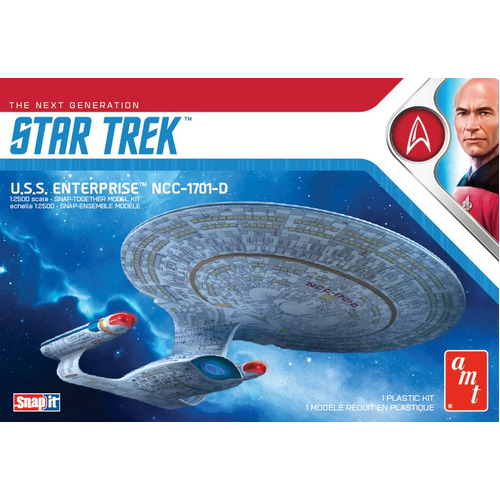 AMT 1/2500 Star Trek U.S.S. Enterprise-D (Snap) Plastic Model Kit