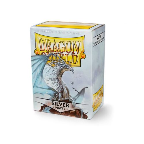 Dragon Shield - Box 100 - Silver MATTE