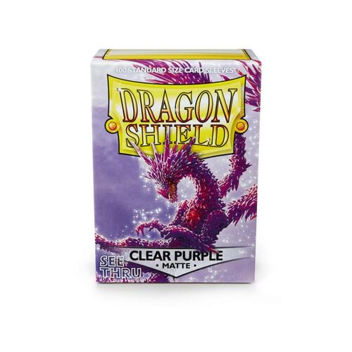 Dragon Shield - Box 100 - Clear Purple MATTE