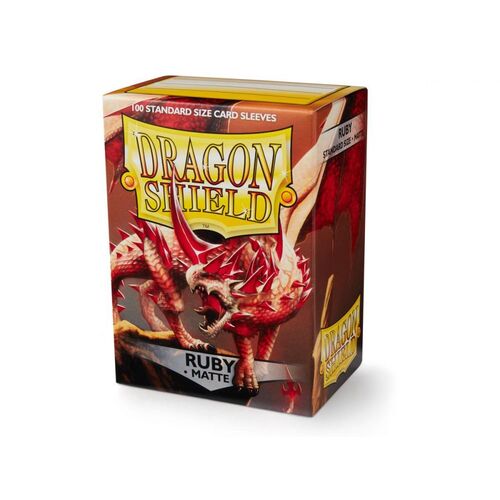 Dragon Shield - Box 100 - Matte Ruby