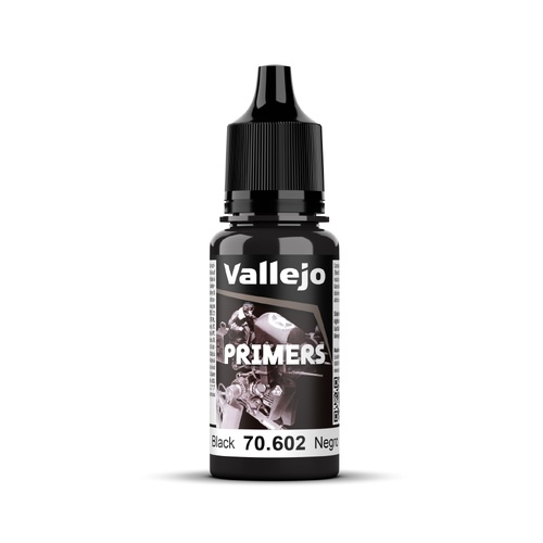 Vallejo Surface Primer Black 18 ml Acrylic Paint - New Formulation