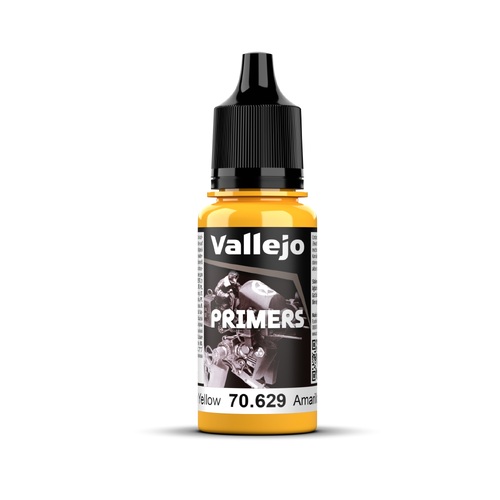 Vallejo Surface Primer Sun Yellow 18 ml Acrylic Paint - New Formulation