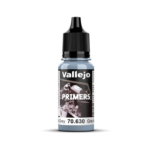 Vallejo Surface Primer Steel Grey 18 ml Acrylic Paint - New Formulation