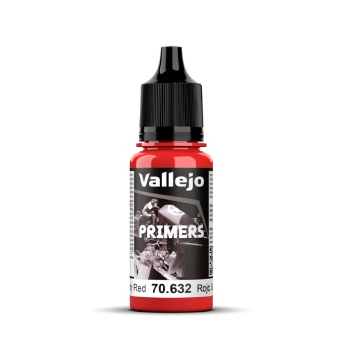 Vallejo Surface Primer Bloody Red 18 ml Acrylic Paint - New Formulation