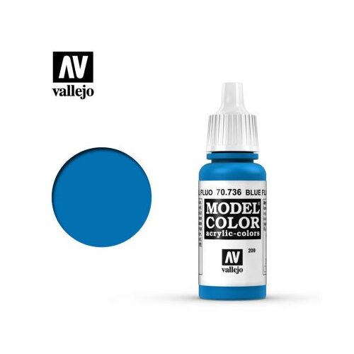 Model Colour Fluorescent Blue