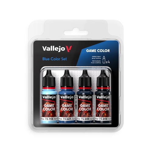 Vallejo Game Colour Blue Colours Acrylic Paint Set