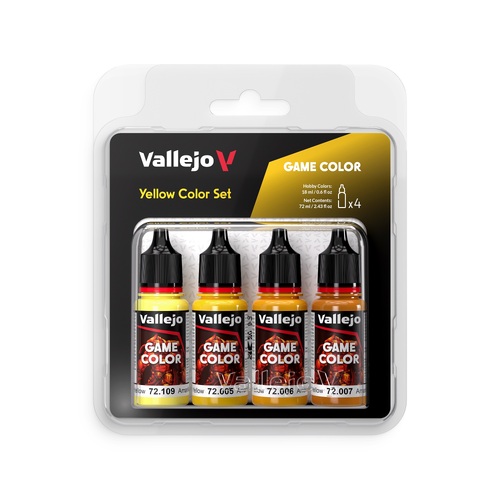 Vallejo Game Colour Yellow Colours Acrylic Paint Set