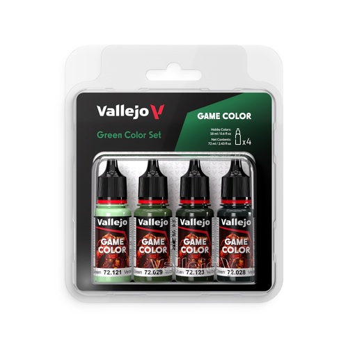 Vallejo Game Colour Green Colours Acrylic Paint Set