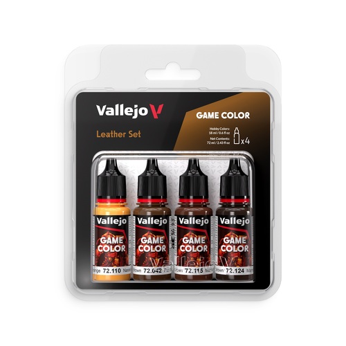 Vallejo Game Colour Leather Acrylic Paint Set