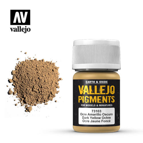 Vallejo Pigments - Dark Yellow Ochre 30 ml