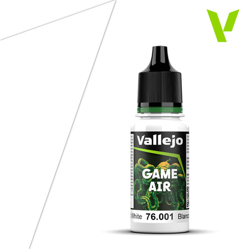 Vallejo Game Air Dead White 18 ml Acrylic Paint - New Formulation