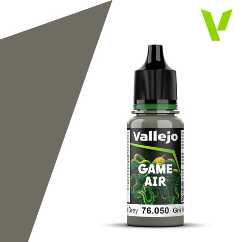 Vallejo Game Air Neutral Grey 18 ml Acrylic Paint - New Formulation
