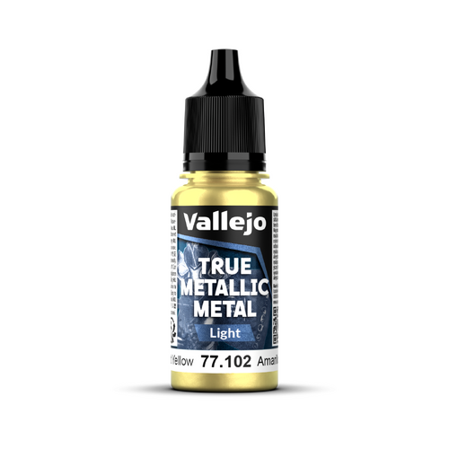 Vallejo True Metallic Metal Light Radiant Yellow 18 ml - Preorder 02/2026
