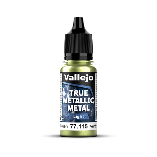 Vallejo True Metallic Metal Light Amber Green 18 ml - Preorder 02/2026