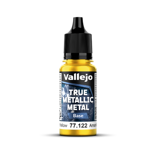 Vallejo True Metallic Metal Base Radiant Yellow 18 ml - Preorder 02/2026