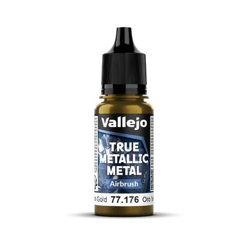 Vallejo True Metallic Metal Airbrush Greenish Gold 18 ml - Preorder 02/2026