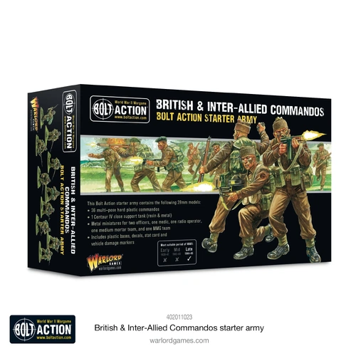 Bolt Action: Starter Army - British & Inter-Allied Commandos