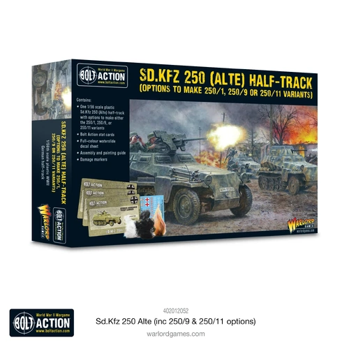 Bolt Action: Sd.Kfz 250 Alte inc. 250/1, 250/9 & 250/11 Options (Plastic)